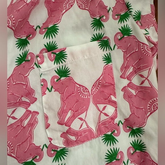 JAYES STUDIO INTIMATES TWO PIECE SET PINK ELEPHANT 🐘 AND 🌴 BOTH SIZE XSMALL - Picture 6 of 11